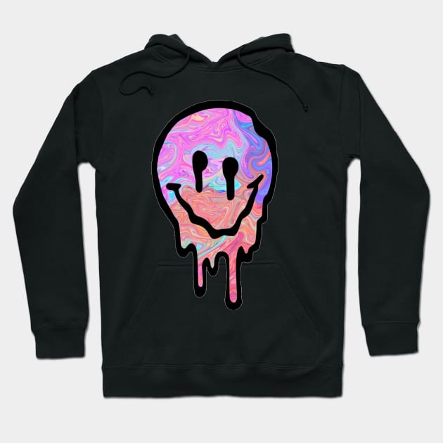 Drippy Smiley Face Hoodie by lolsammy910